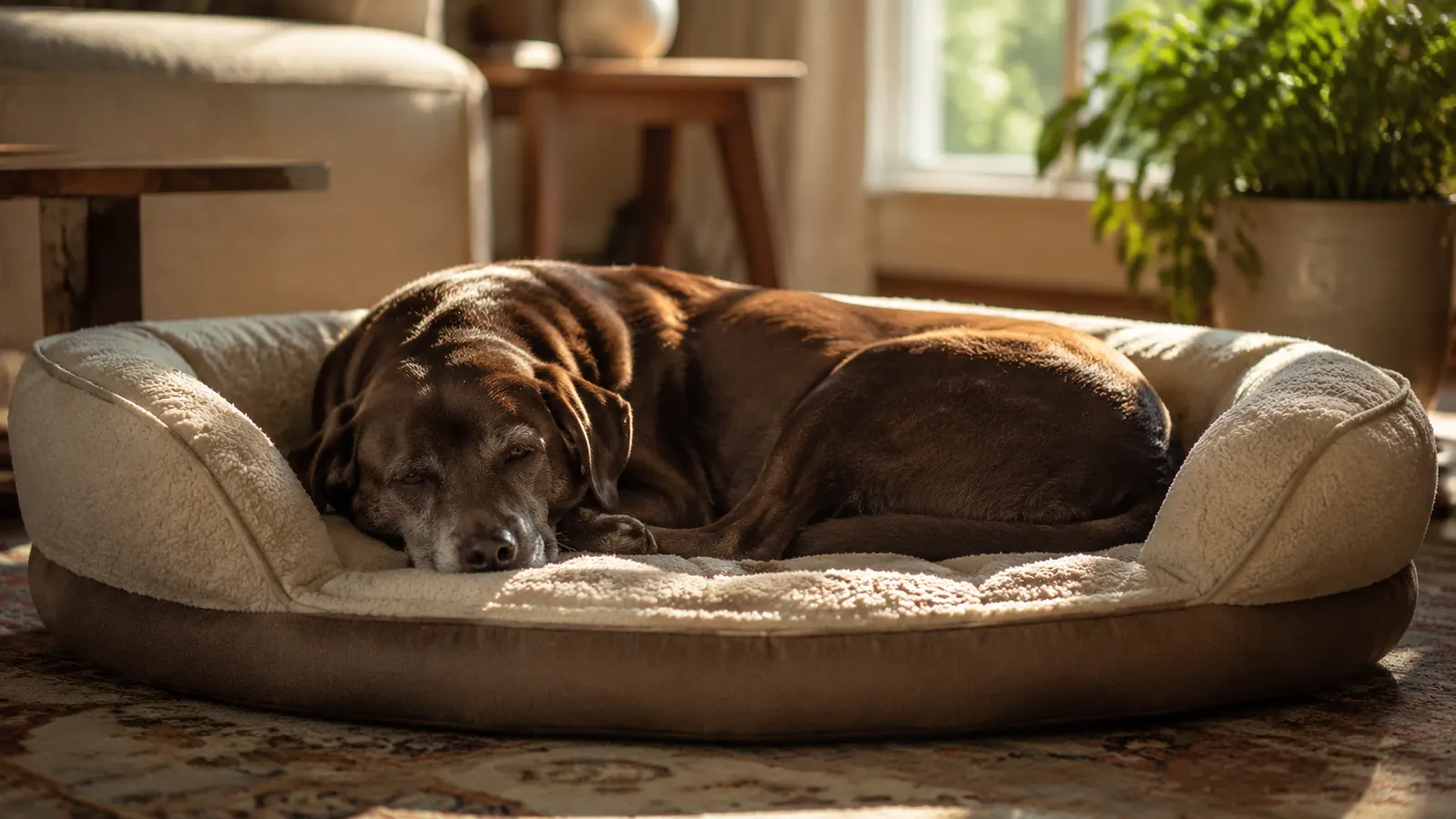 How an Orthopedic Bed Gave Our Old Dog Good Nights